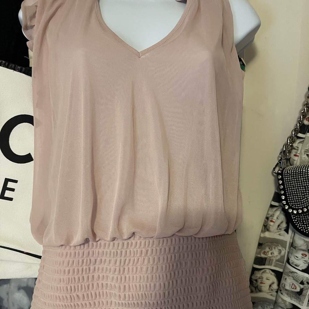 Express smocked dressy tank